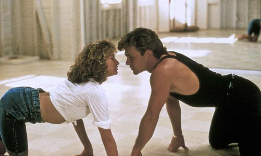 A scene from the 80s dance classic Dirty Dancing