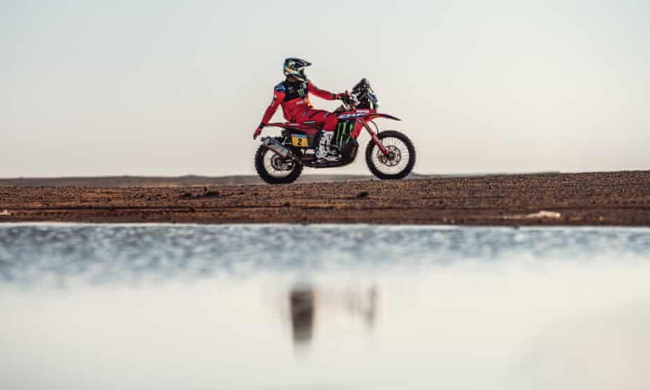 Monster Energy Honda’s Ricky Brabec in action on his Honda CRF 450 during Stage 4.