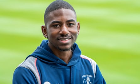 Tawanda Muyeye photographed at Canterbury cricket ground in Kent