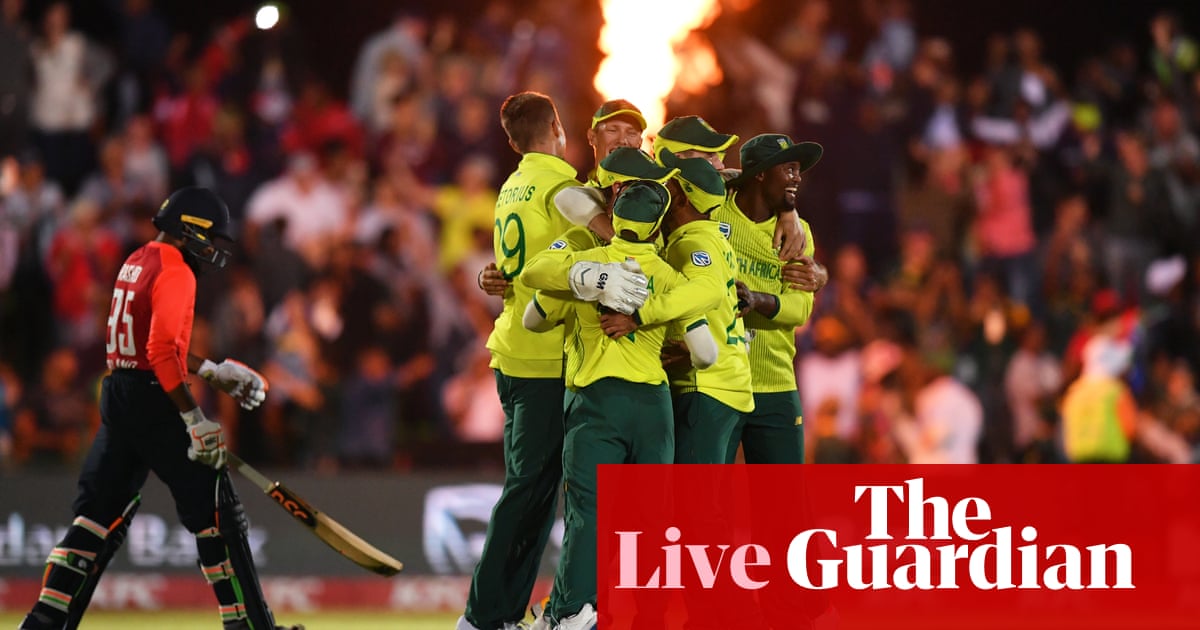 South Africa beat England by one run in thrilling first T20 – as it happened