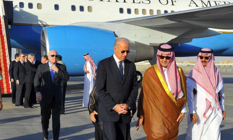 Biden in Riyadh in 2011, following the death of Crown Prince Sultan.