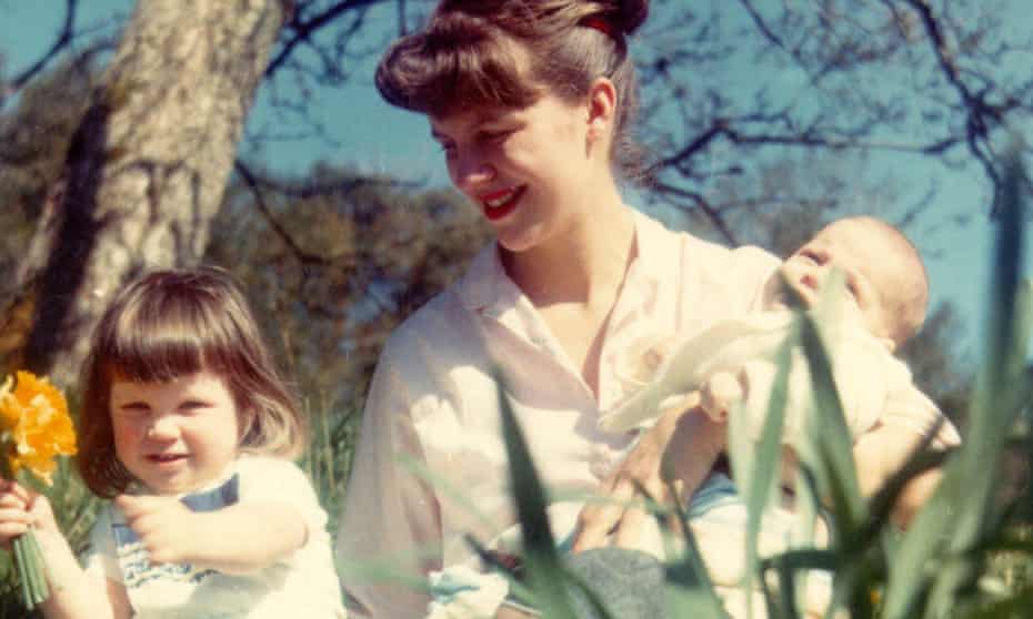 Tasting the spring … Plath with children Frieda and Nicholas in 1962.