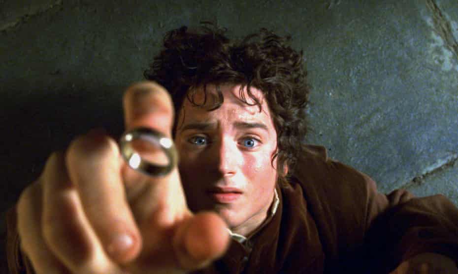 Elijah Wood as Frodo in the movie Lord of the Rings