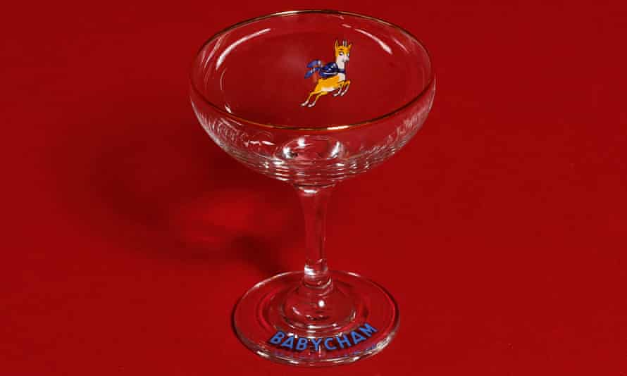 Vintage babycham glass