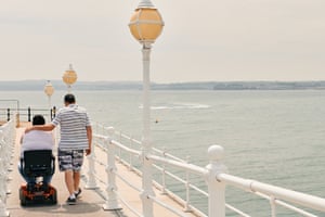 A couple on Princess pier in Torquay