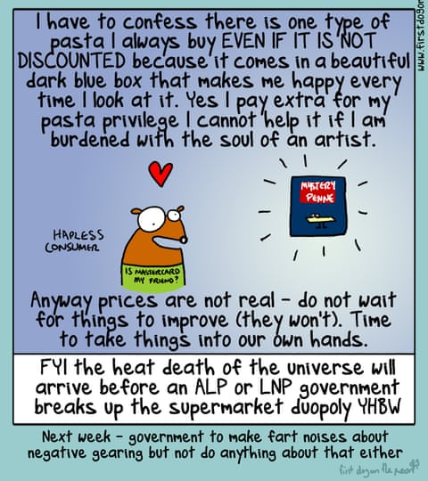 First Dog on the Moon (25/09): Grocery Cheats, panel 3
