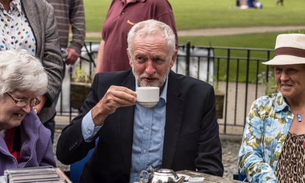 Jeremy Corbyn in Keswick in August.