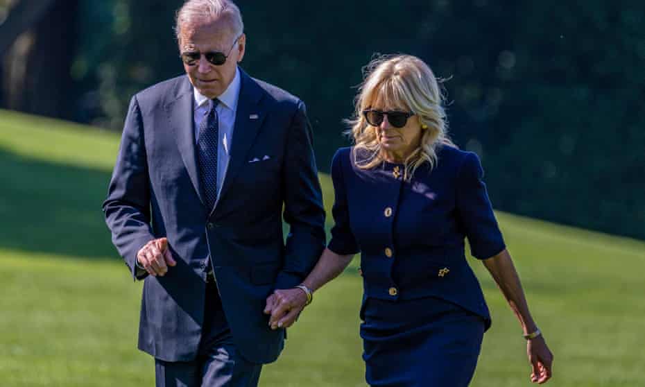 Joe and Jill Biden return to the White House. Their text disagreements will now be preserved for the presidential records.
