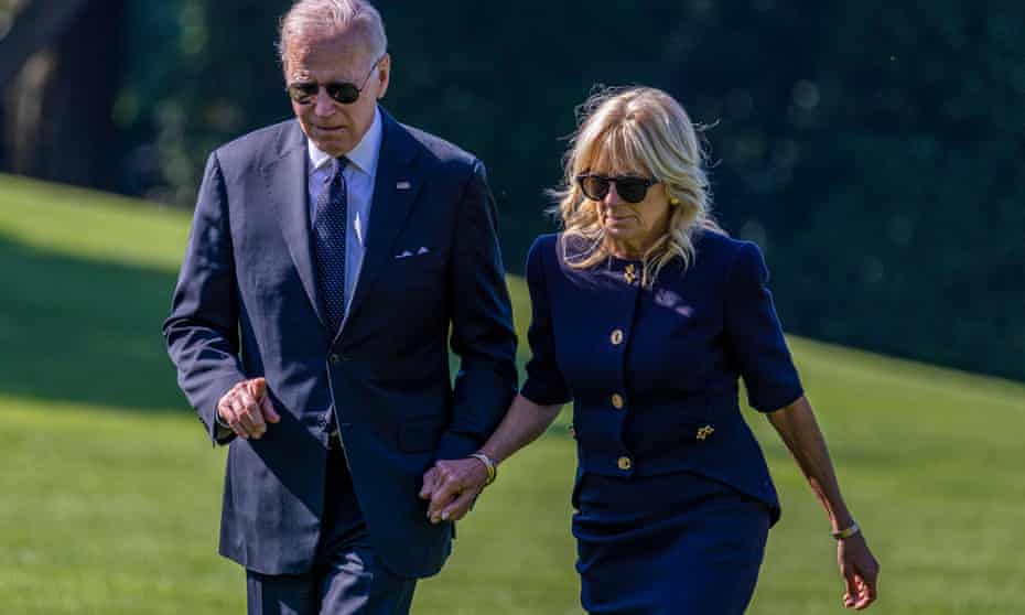 Fexting': How Jill Biden discreetly settles disagreements with Joe | Jill  Biden | The Guardian
