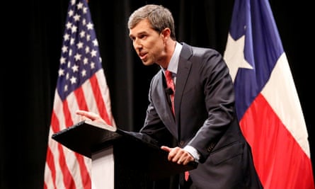 Beto O’Rourke at a debate with Ted Cruz in Dallas, Texas on 21 September.
