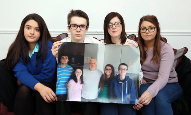 Siobhan McLaughlin (second right) with her three of her four children – Rebecca, Billy and Lisa.