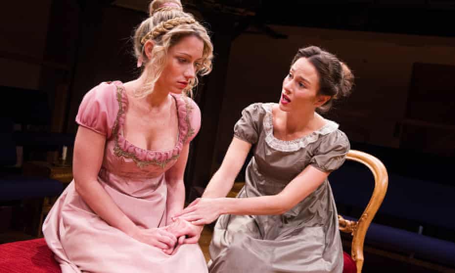 Niamh Walsh (Rosamond) and Georgina Strawson (Dorothea) in Dorothea’s Story from in The Middlemarch Trilogy, adapted from George Eliot’s novel, at the Orange Tree Theatre in London.