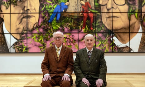 George (left) and Gilbert at the Gilbert and George Centre in London’s Brick Lane.