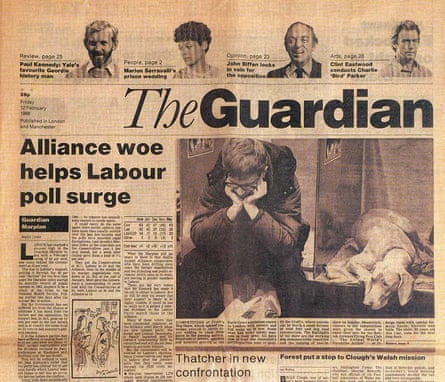 First issue of the 1988 new-look Guardian, designed by David Hillman.