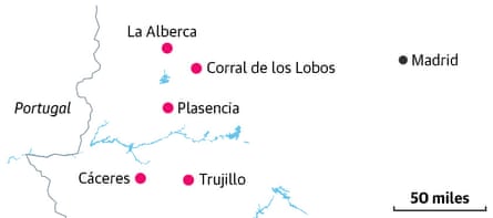 Map of Empty Spain