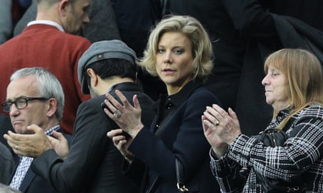 Amanda Staveley (centre), who heads the PCP Capital investment fund, was in the crowd at St James’ Park for Newcastle’s 1-1 draw against Liverpool in the Premier League this month.