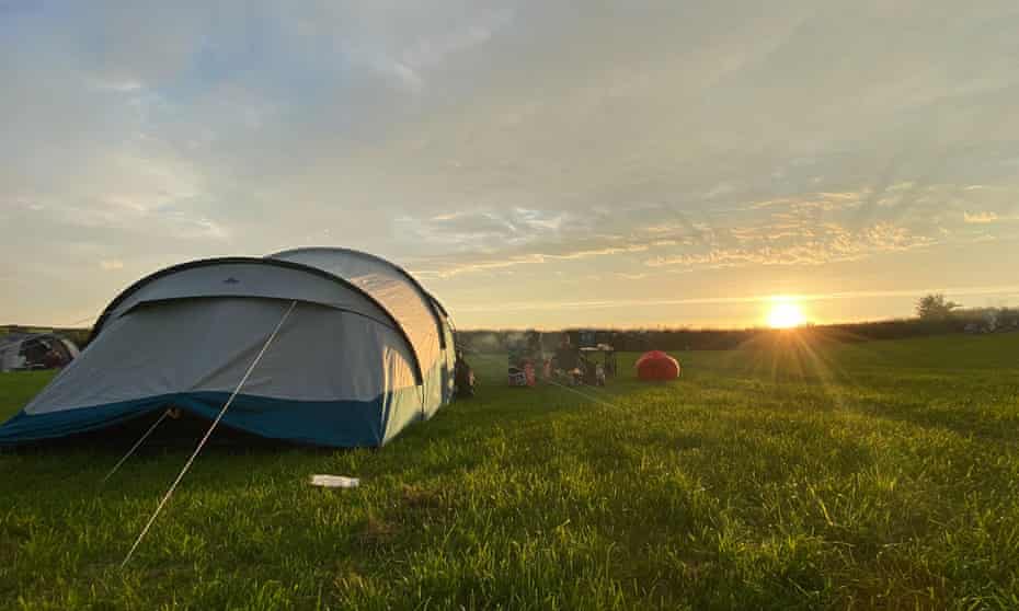Stitchpool Camping in Devon.