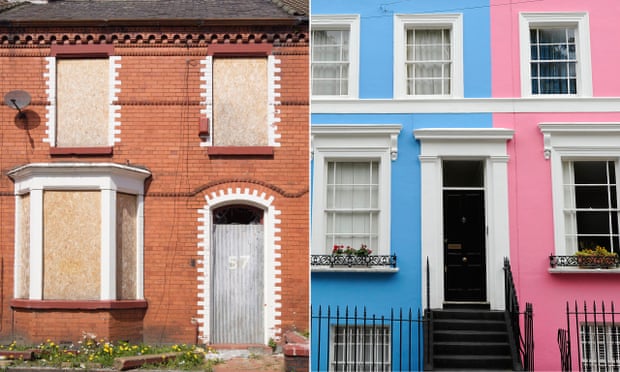 Terraced houses.