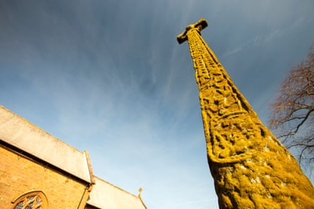 Gosforth cross in St Mary’s churchyard, Gosforth, Cumbria.