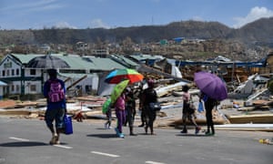 The hurricane left 27 people dead in Dominica and round 90% of the structures either damaged or destroyed.