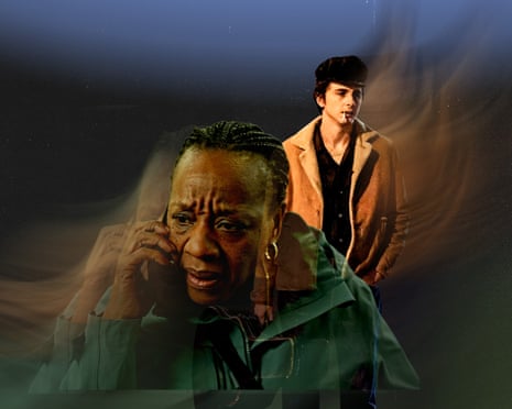 Exceptional … Marianne Jean-Baptiste in Hard Truths and Timothée Chalamet in A Complete Unknown.