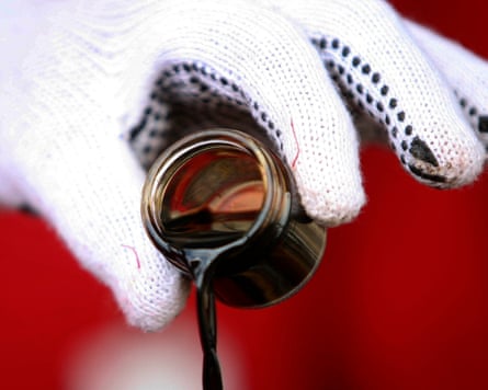 Sample of crude oil