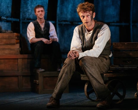 Radicalised … Stanley Morgan, left, and Chris Walley as the hungry plotters in a railway vault.