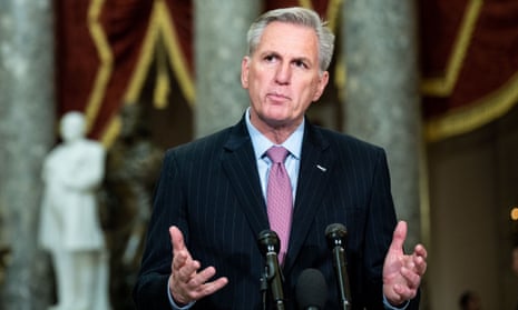 Kevin McCarthy at the US Capitol on 12 January. 