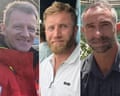John Chapman, James Henderson and James Kirby, aid workers killed in Gaza, in separate headshots