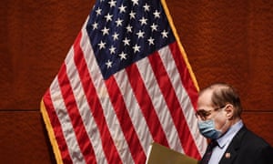 US representative Jerrold Nadler, Democrat of New York, arrives to a US House judiciary committee markup of Justice in Policing Act of 2020 bill on Capitol Hill on 17 June.