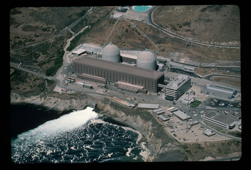 The Diablo Canyon nuclear power plant in 1987, two years after it became operational.