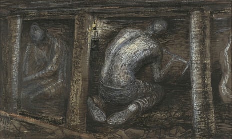 At the Coal Face, 1942, by Henry Moore