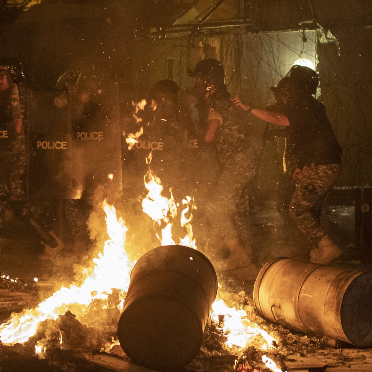 Beirut explosion: Lebanon security forces fire teargas at protesters as anger mounts over blast | World news | The Guardian