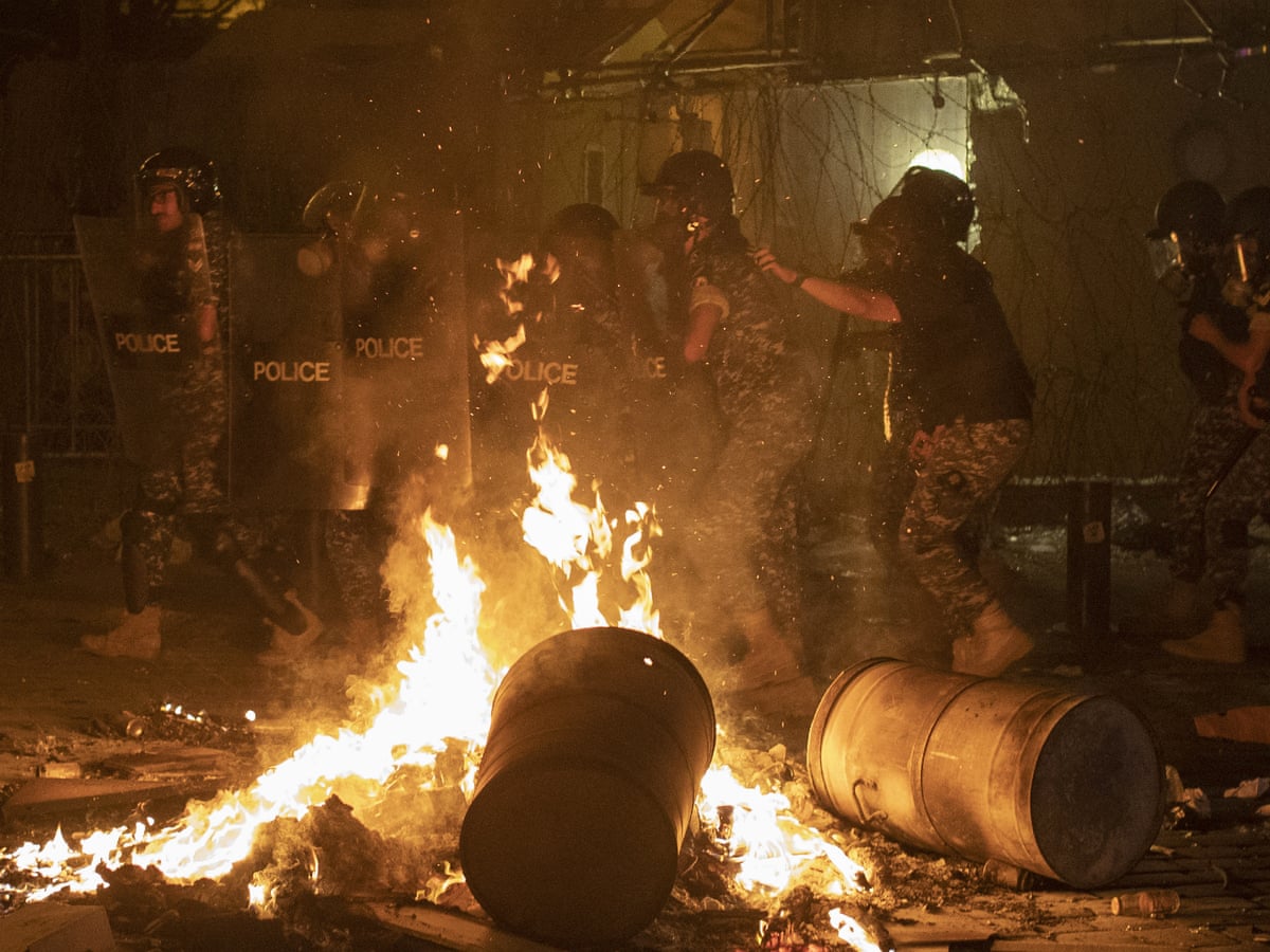 Beirut explosion: Lebanon security forces fire teargas at protesters as anger mounts | Beirut explosion | The Guardian