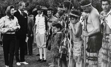 The Queen and the Duke of Edinburgh during a royal tour of New Zealand, 1970.