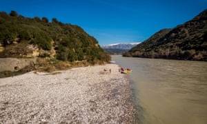 Kayaking on the Vjosa River.