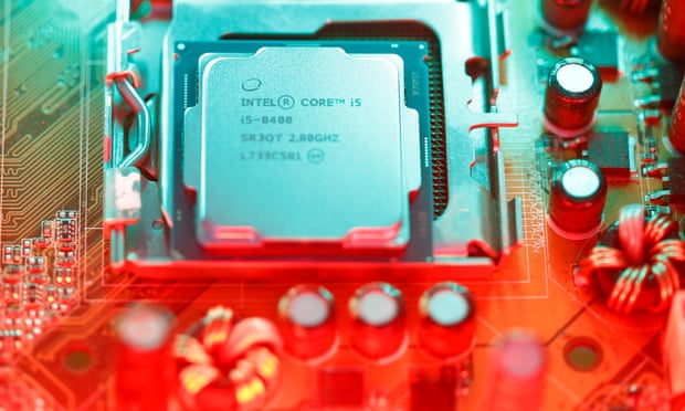 Intel’s Core i5 processor, seen here in its eighth generation, dominates the market.