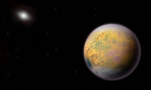 An artist's conception of a distant Planet X. Photograph: Illustration by Roberto Molar Candanosa and Scott Sheppard/Courtesy of Carnegie Institution for Science