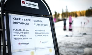 Station de ski à Saariselkä, en Laponie finlandaise.