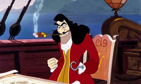 The wig of Captain Hook in the animated Peter Pan