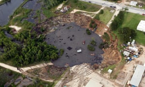 The Biggest City Sinkholes Around The World In Pictures