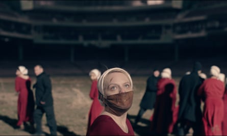 Don’t say a word... Elisabeth Moss in The Handmaid’s Tale.