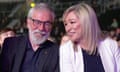 Sinn Féin’s Michelle O'Neill, Northern Ireland’s first minister, with the party’s former president Gerry Adams. 