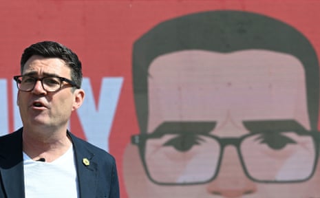 Andy Burnham speaking at the launch of his byelection campaign in Makerfield last week.