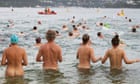 Naked ambition: Sydney swimmers bare all but fail to reach world record