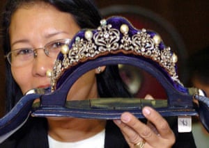 Imelda Marcos’s diamond and pearl tiara