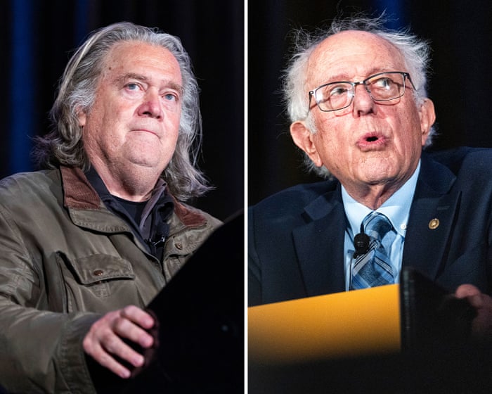 Bernie Sanders and Steve Bannon call for curbs on AI at ‘pro-human’ summit