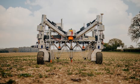 A robot weeding machine