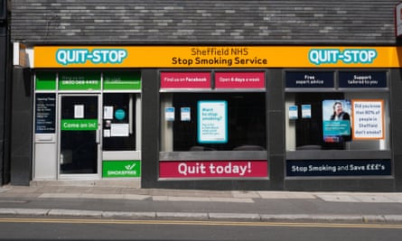 NHS Stop Smoking Center in Sheffield.
