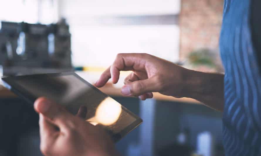Modern baristas use modern technology